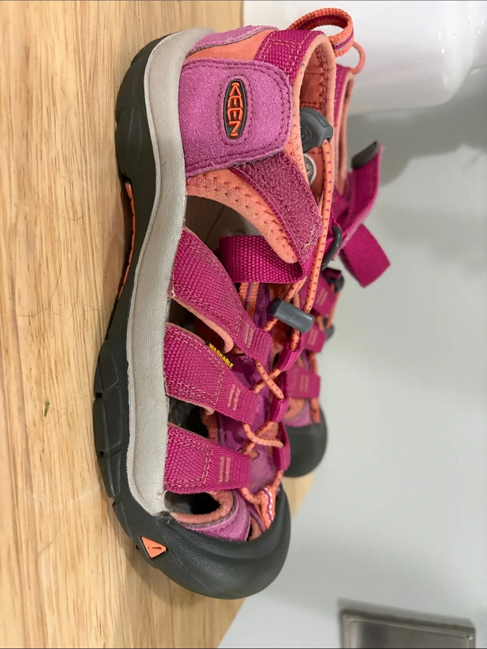 Keen Kids Pink and Coral Closed-Toe Water Shoes
